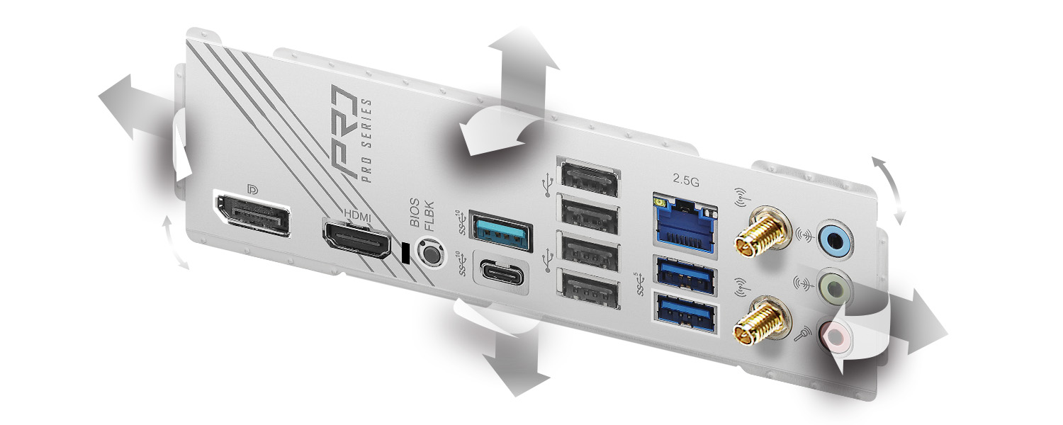 Flexible Integrated I/O Shield